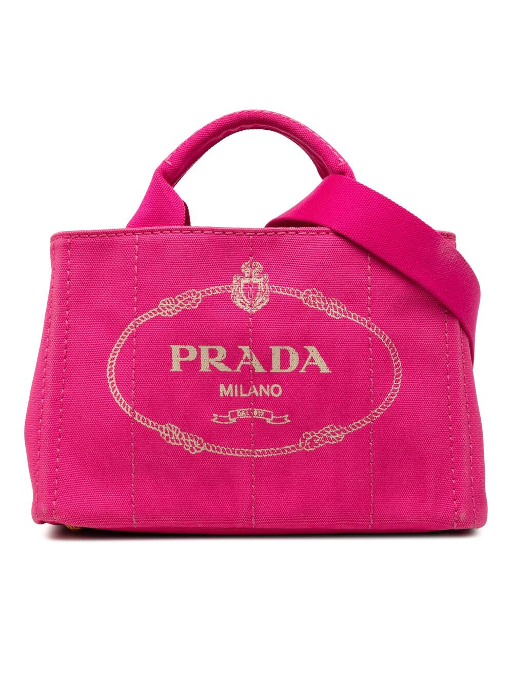 Prada Canapa Convertible Tote Canvas #354508P76B